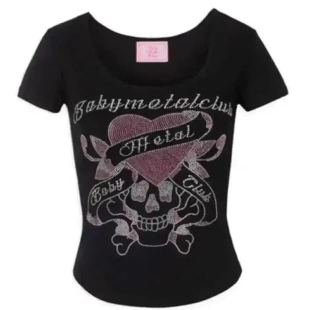 베이비메탈클럽 베메클 트윙클 스컬티 블랙