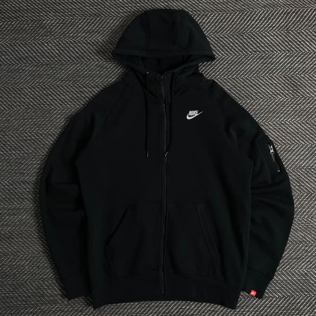 나이키 포켓 디테일 블랙 후드 집업y 2884