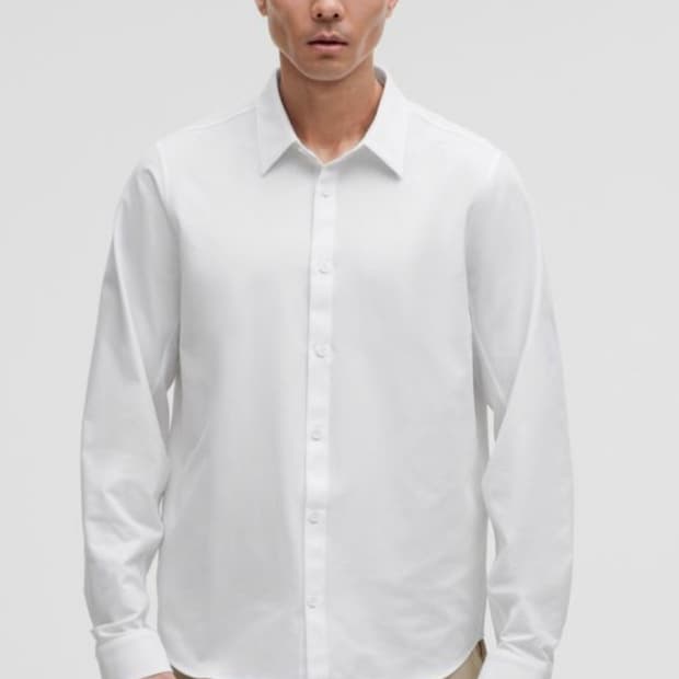 S)룰루레몬 뉴벤처 저지 화이트셔츠(미착용)