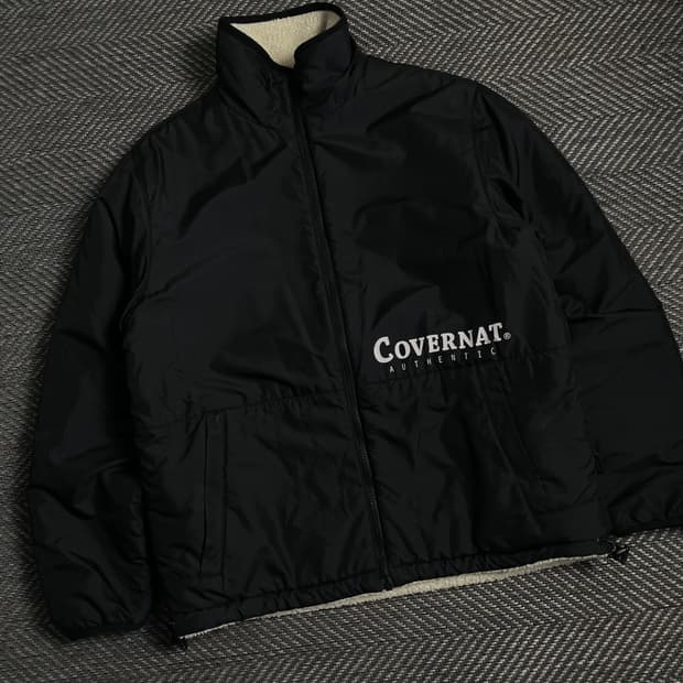 커버낫 빅로고 리버시블 플리스 자켓y 3970