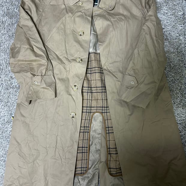 일제 타카큐 트랜치코트 울 내피포함 사이즈 100~ 105