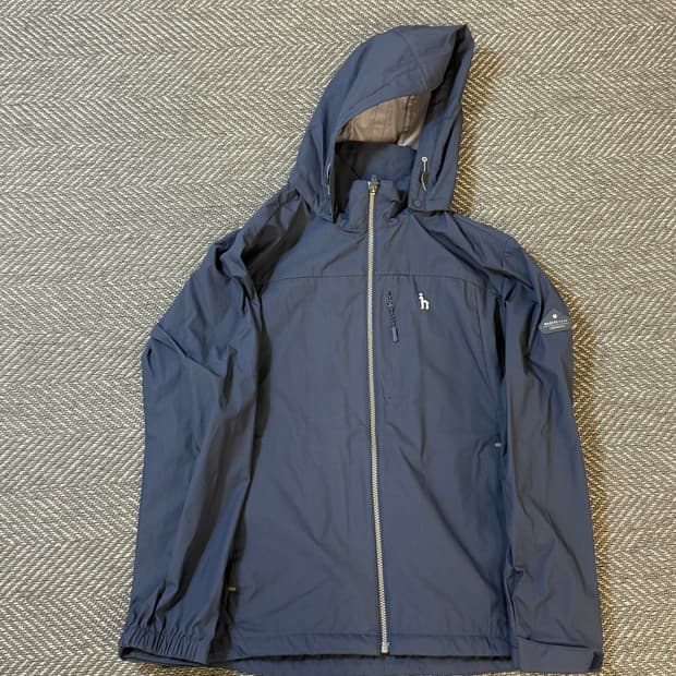 헤지스 네이비 스몰 로고 윈드브레이커 자켓 105