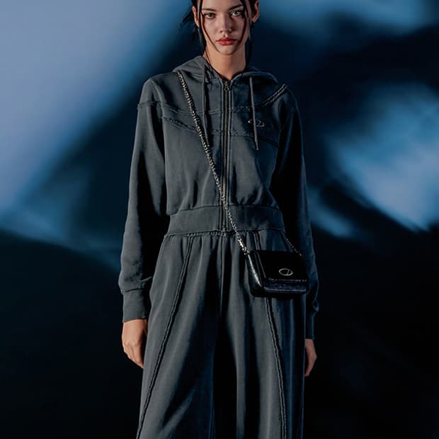 오드스튜디오 크롭 후드집업 