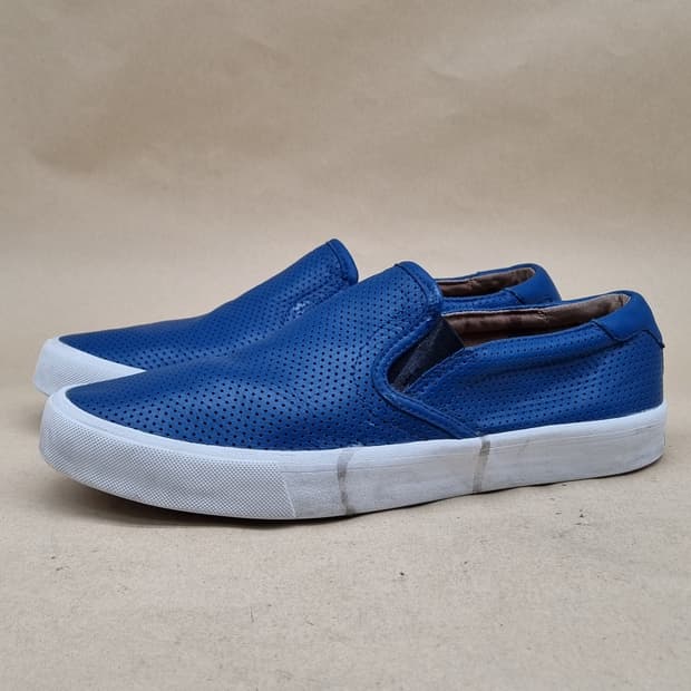 블루 레더 남성 슬립온 275