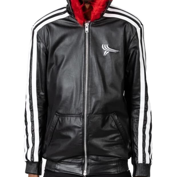 Yori sports mainline 레더 후드집업 XXL