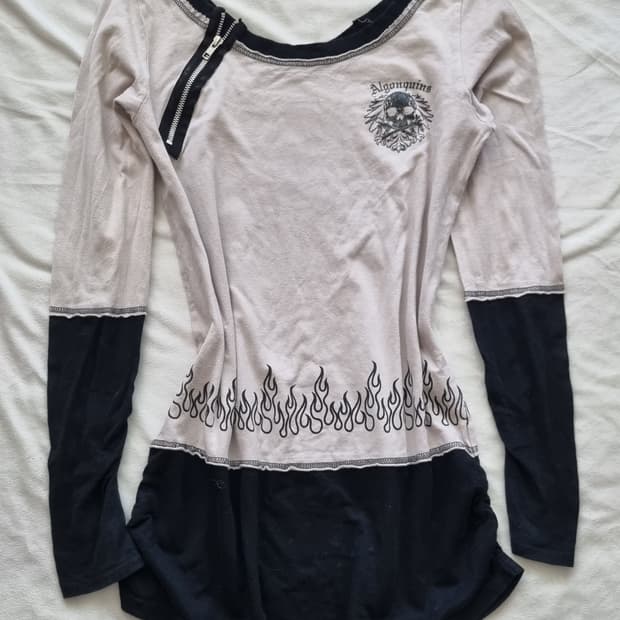 빈티지 알곤퀸즈 갸루 펑크 티셔츠