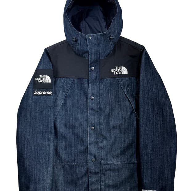 슈프림 x 노스페이스 데님 닷샷 자켓