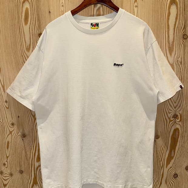 베이프 로고 패치 반팔 티셔츠