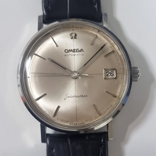 OMEGA 정품 오메가 빈티지 시계 씨마스터 자동35mm 은행잎무브