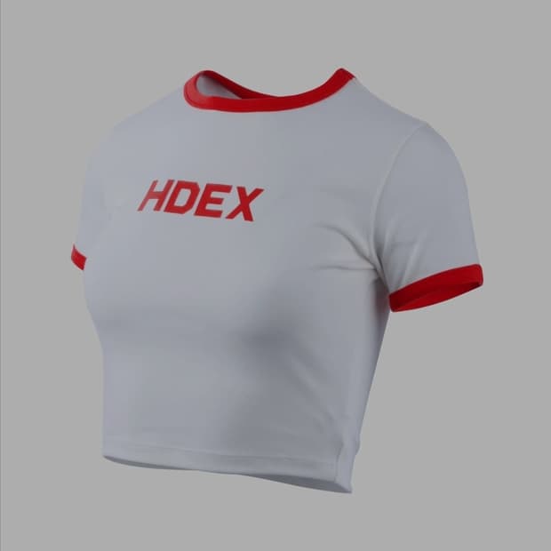HDEX 우먼 릴렉스핏 크롭탑 L _ 여성