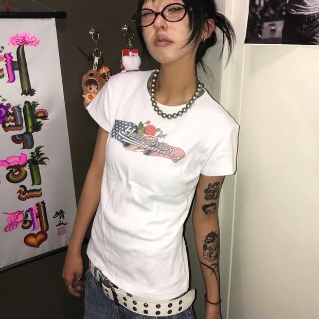 < Harley-Davidson Printing T-shirt >