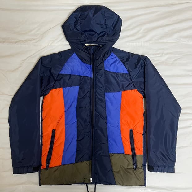 [S]꼼데가르송 셔츠 아카이브 컬러블록 패딩 자켓 