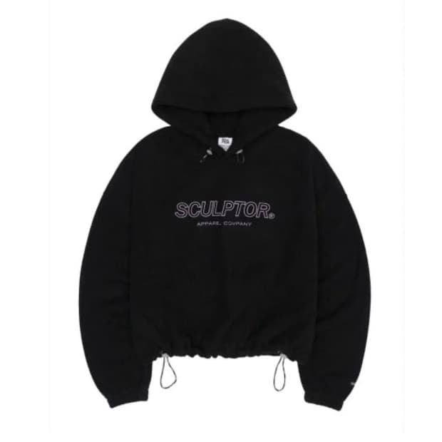 스컬프터 플리스 크롭 후드