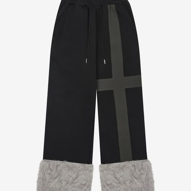 러브이즈트루 퍼 트림 트레이닝 팬츠