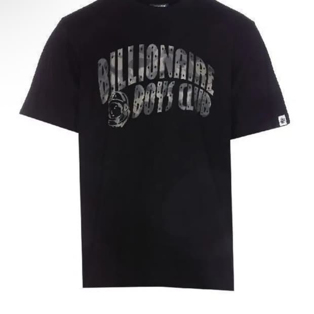 BBC 빌리네어보이즈클럽 카모 아치 로고 티셔츠 블랙 XXL