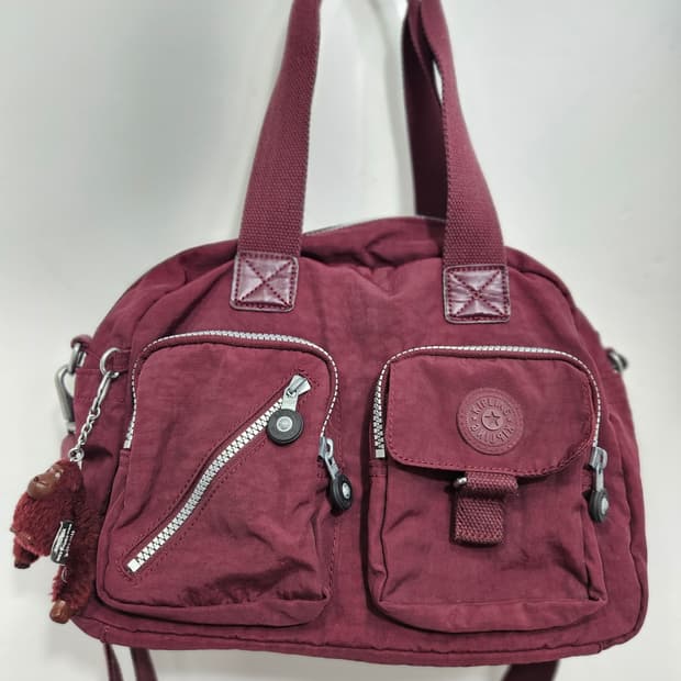 키플링(KIPLING) 투포켓 버건디 토드 &크로스백 