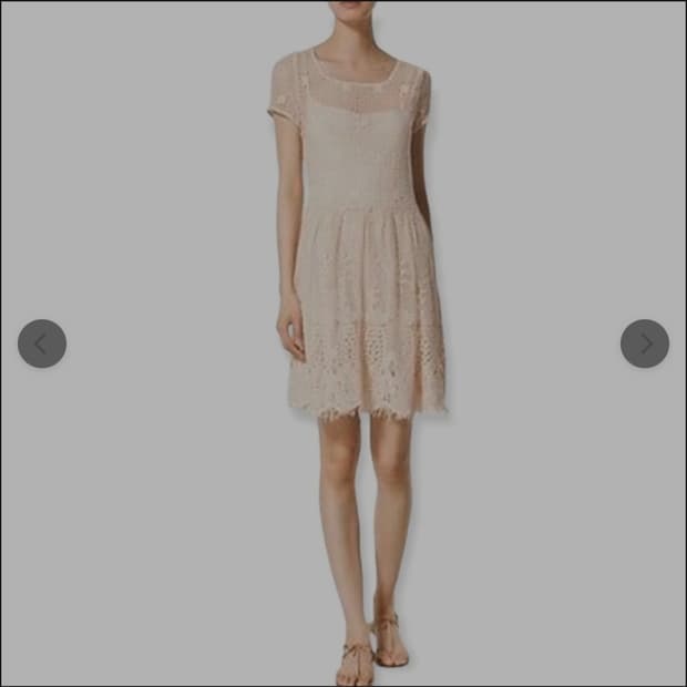 [Massimo Dutti] 마시모두띠 자수 크로셰 레이스 원피스