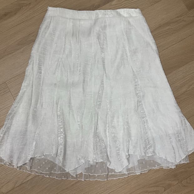 빈티지 레이어드 도트 포인트 스커트