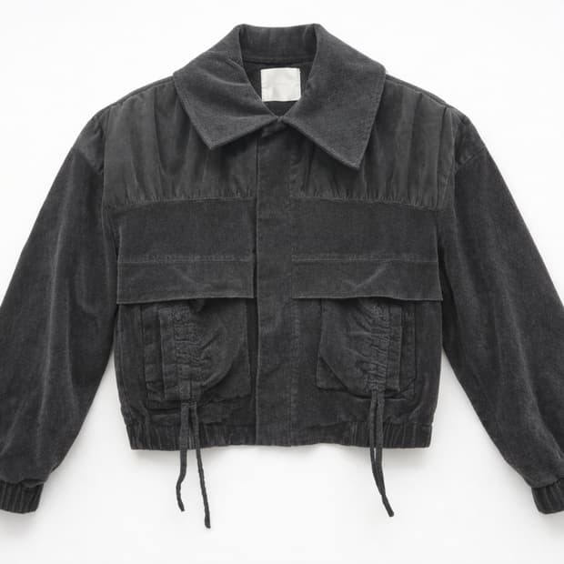 TypeService 코듀로이 자켓 블랙