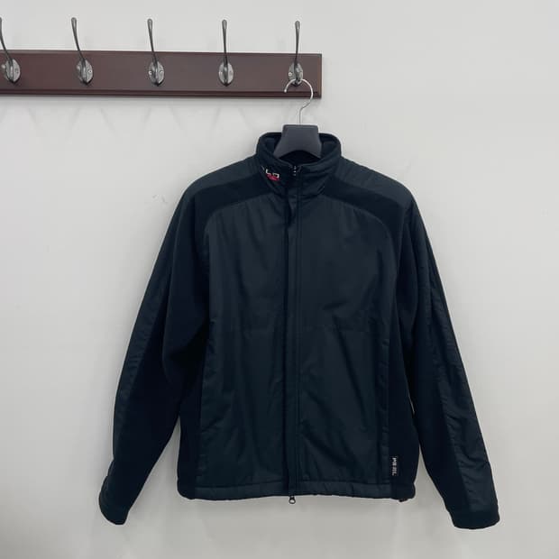 폴로 스포츠 블랙 플리스 바람막이 자켓