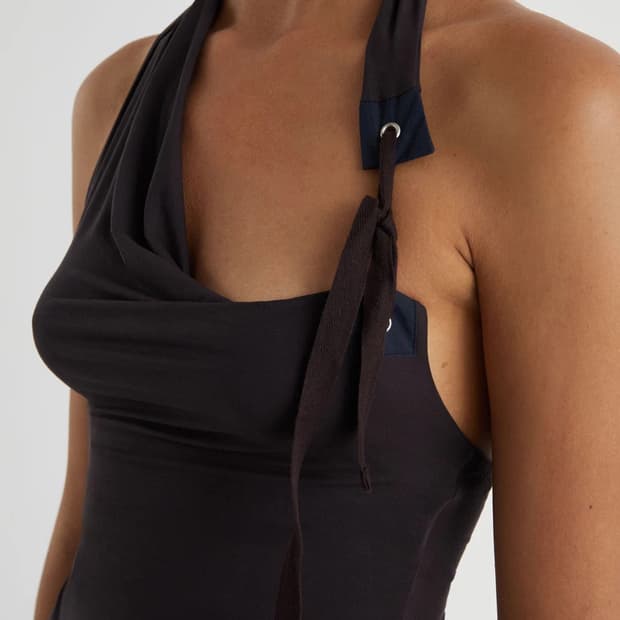 [XS,S,M,L]팔로마울 SIMULET 홀터넥/브라운