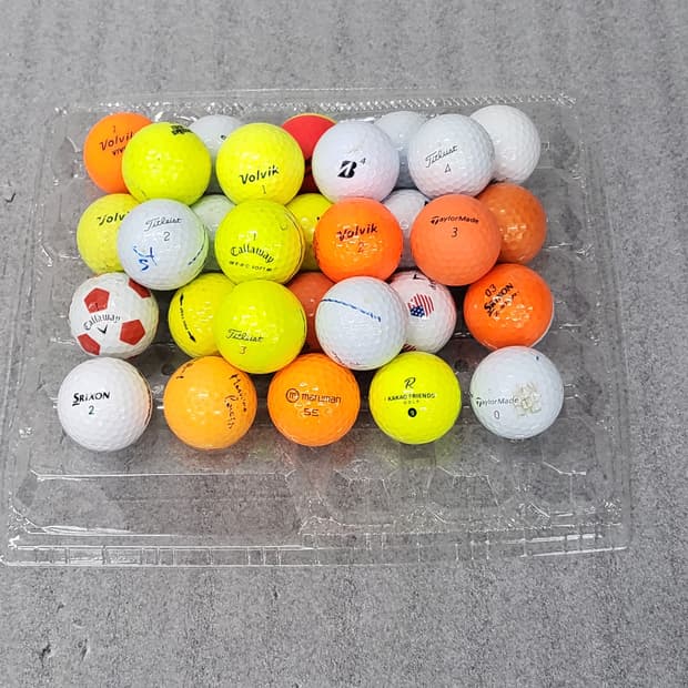 다양한 브랜드의 골프공 로스트볼 30개 일괄