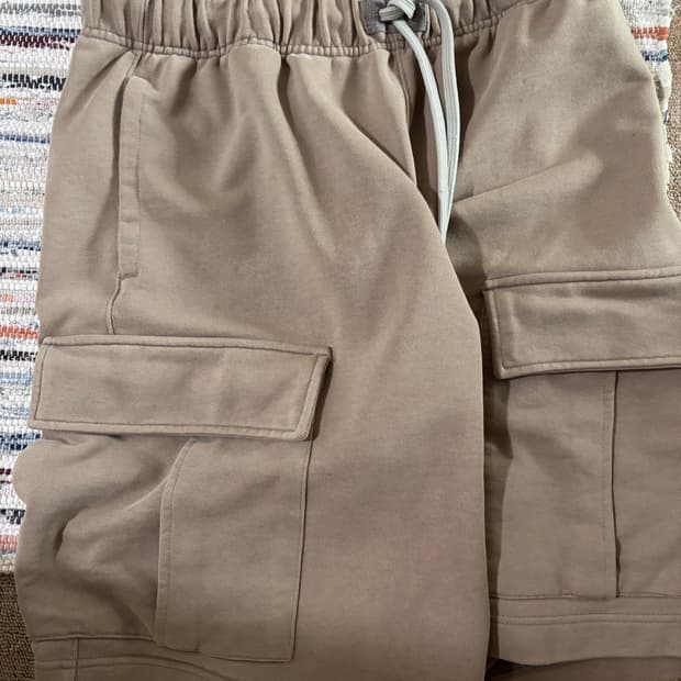 모이프(moif) over mil sweat shorts / olive