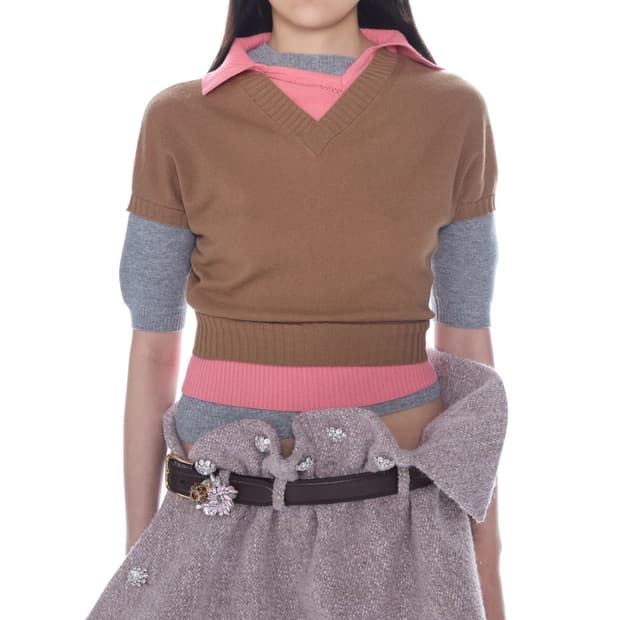 [F]어거스트 바론 All-in 26ss BROOCH 벨트/브라운