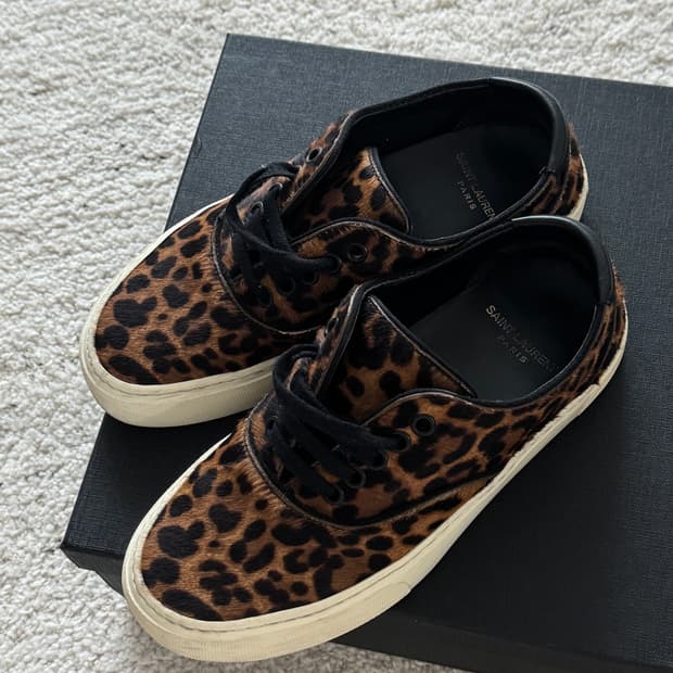 🖤 생로랑(Saint Laurent) 송치 레오파드 스니커즈