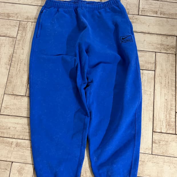 나이키 x 스투시 NRG 에시드 워시드 플리스 팬츠 게임 로얄 L 판매