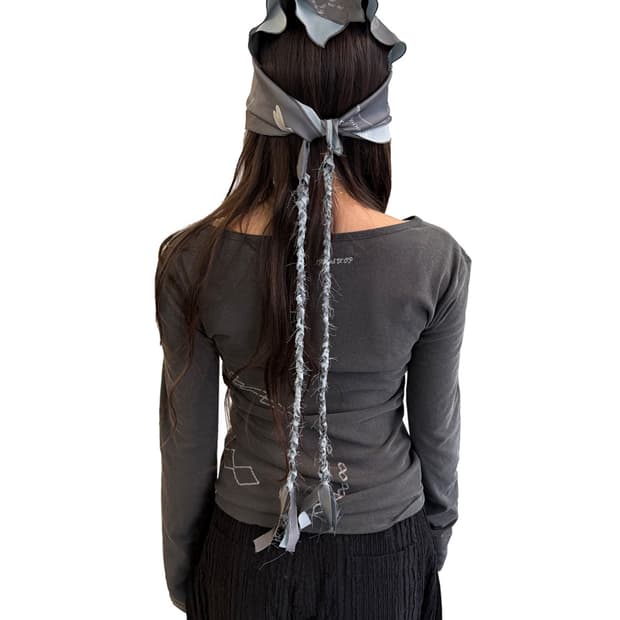 오들리워크샵 헤드 스카프 애쉬