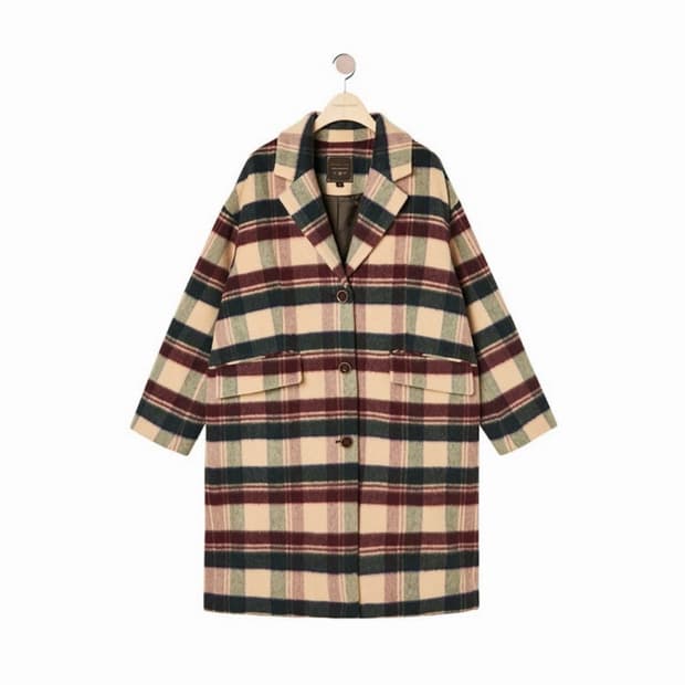 Thursday Island retro check coat