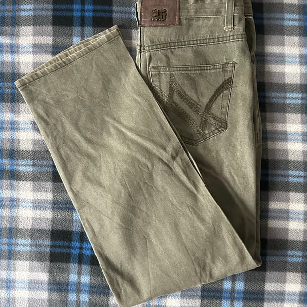 1980s 빈티지 와이드 팬츠