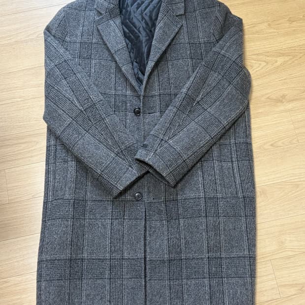 마인드브릿지 글렌체크 남성 코트 100사이즈