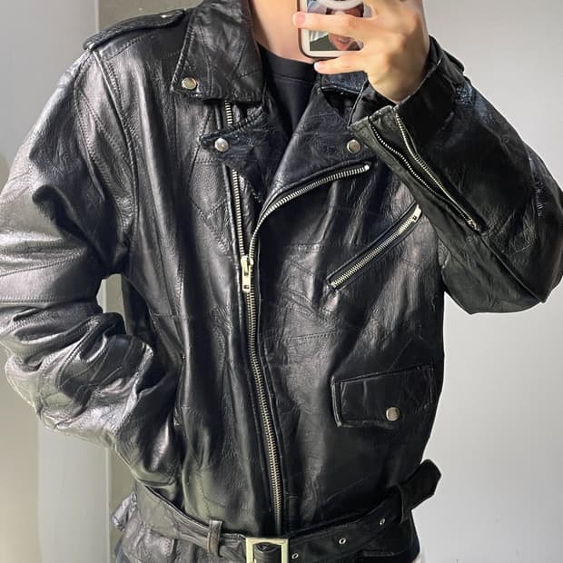 플라이트 패스 패치워크 라이더 자켓