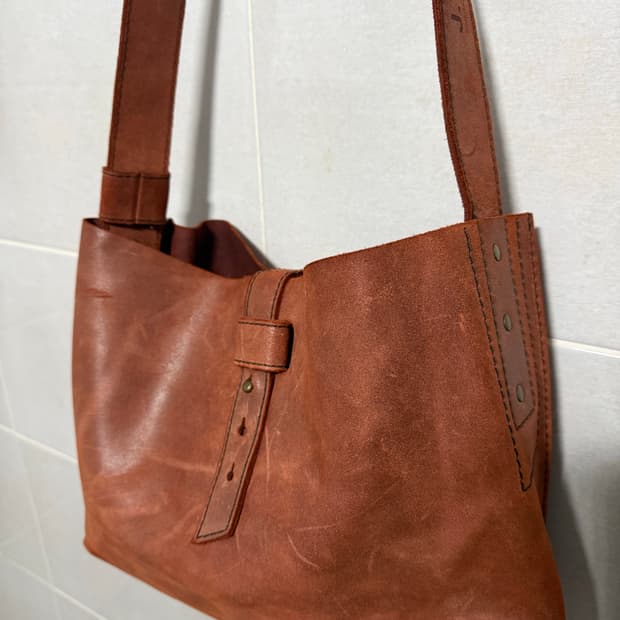 빈티지소가죽크로스가방