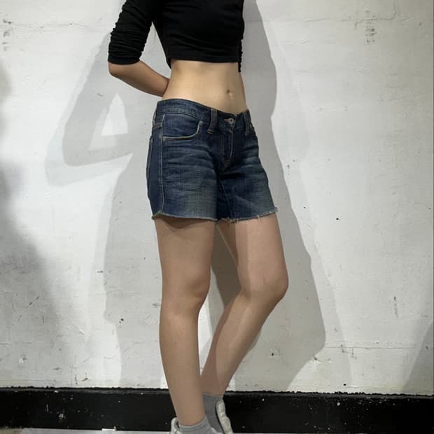 칼하트 진청 마이크로 팬츠 리메이크 반바지 핫팬츠