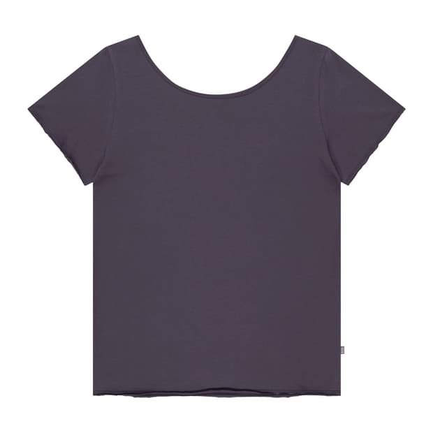  038 LOOSE OFF-SHOULDER T-SHIRT PURPLE