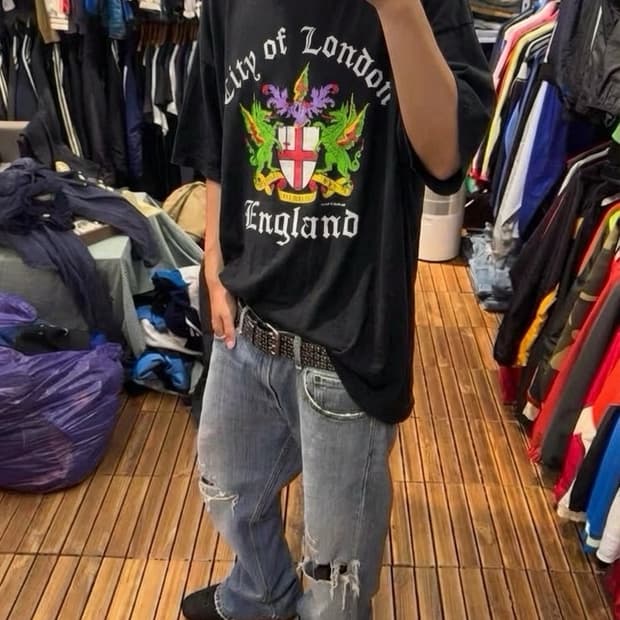 빈티지 락밴드 XL 티셔츠