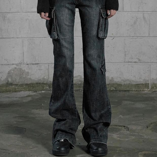 새상품)보헴서 crossover pocket boots cut jeans