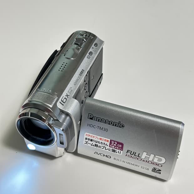 풀박) 파나소닉 HDC-TM30 실버 빈티지 캠코더