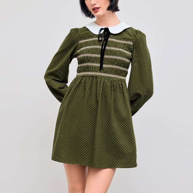 Cider green 미니 원피스