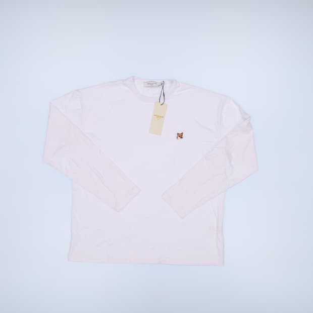 [L] 메종키츠네 폭스헤드 라운드 긴팔티 롱슬리브 0112J