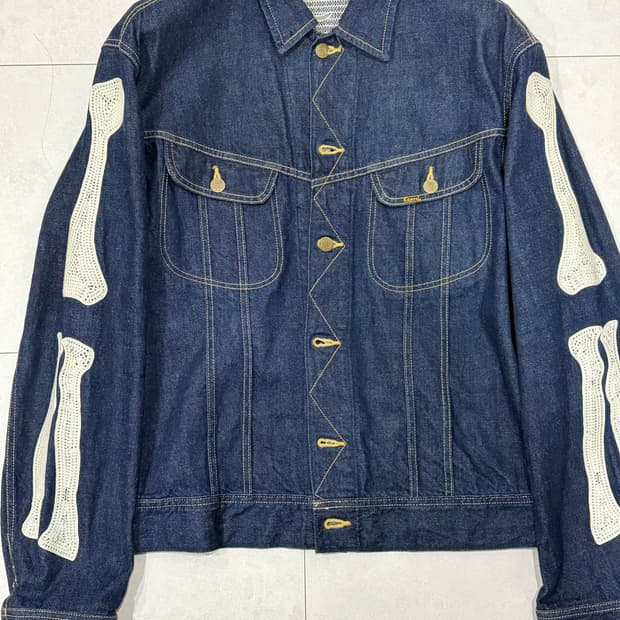 캐피탈 11.5온즈 데님 멕시칸 턱시도 본 자켓 인디고 48사이즈