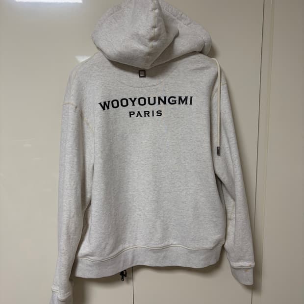 우영미 백로고 후드집업 46사이즈