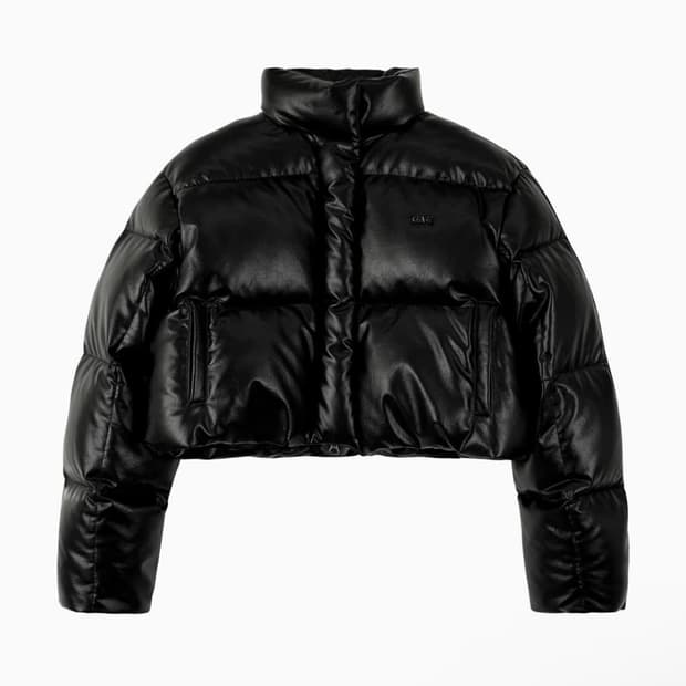 그로브 루트 패딩 (레더 숏패딩)