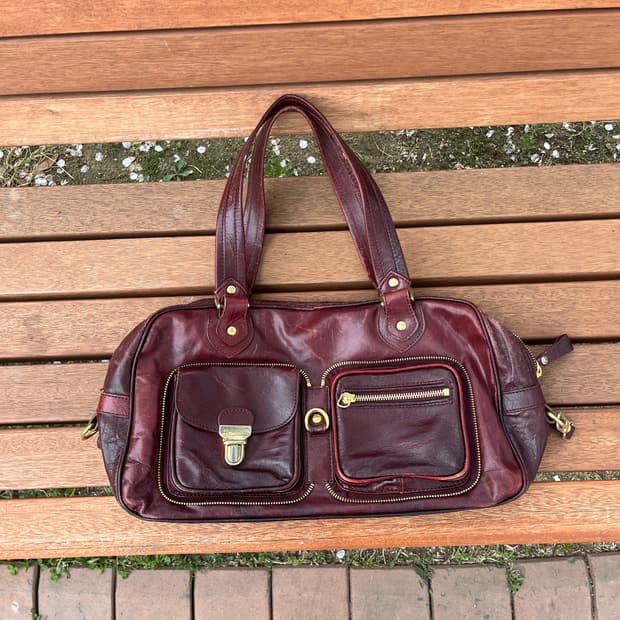 이탈리아 제작 하이엔드 레더, ETRO 버건디 토트백 ✨