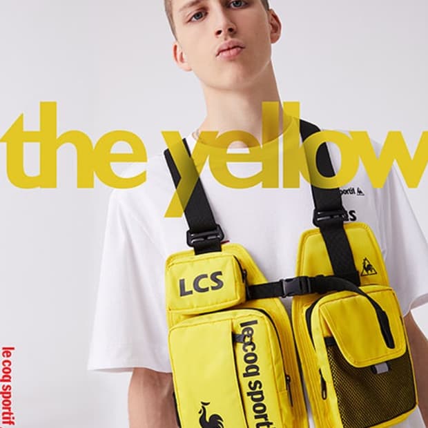 르꼬끄 스포르티브 The Yellow에디션 에디션 듀얼 체스트 리그 백