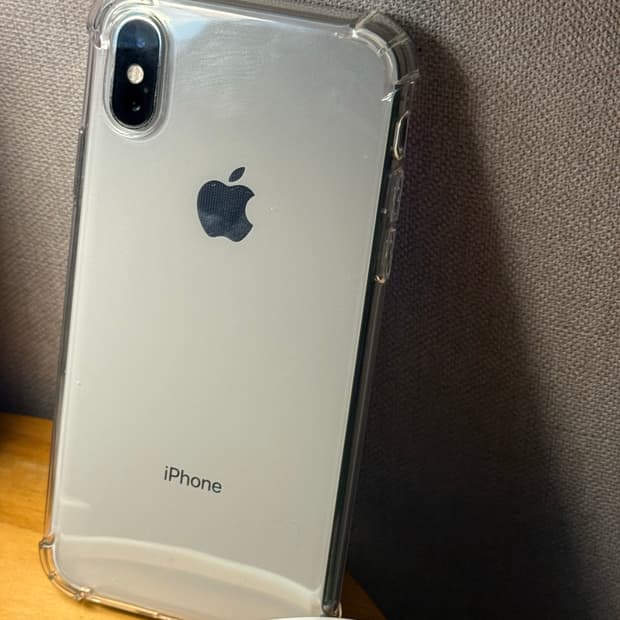 아이폰 xs 실버 256기가 85%