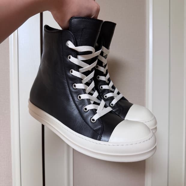 릭오웬스 가죽스니커즈 사이즈교환🔥